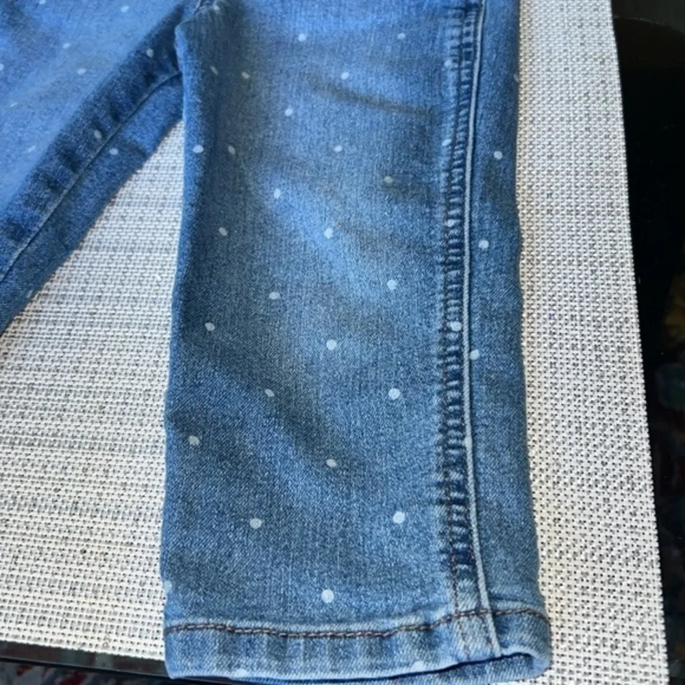 OshKosh B’gosh 4T Polka Dot Denim Overalls